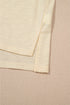 Beige Solid Color Tank Top and Smocked Waist Pants Set